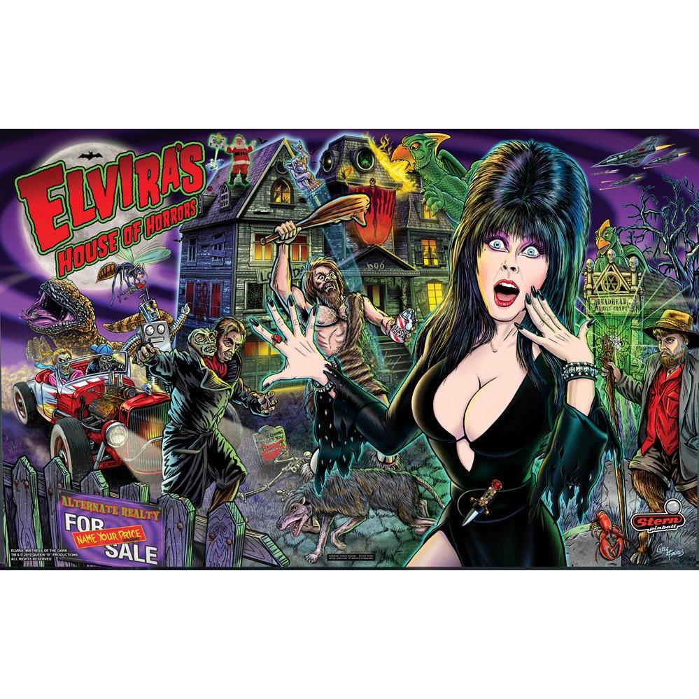 830-8427-J2 Stern Premium Elvira's House of Horrors Translite